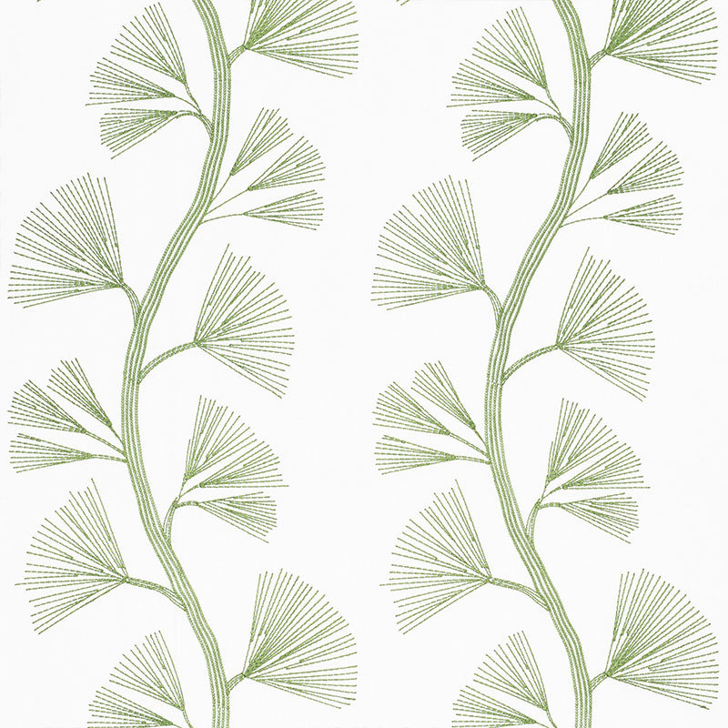 Ginkgo Embroidery Fabric, Leaf