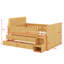 Lit en bois avec lumière DEL, tiroirs de rangement-812837295