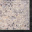 Tapis floral en polypropylène / polyester tissé à la machine Hayat en gris / beige / bleu-2070307422