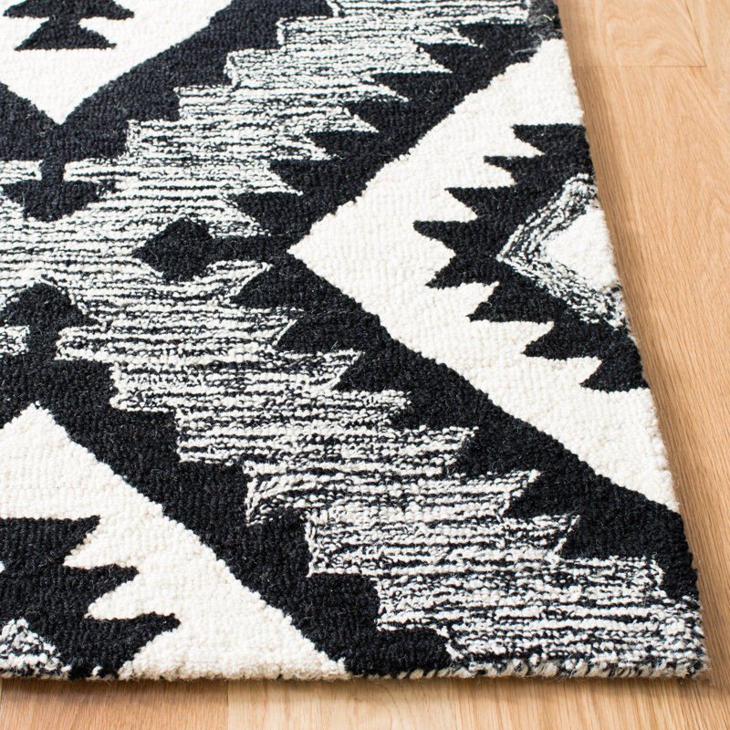 Tapis en laine touffeté à la main Deyoung, Rond 7 pi