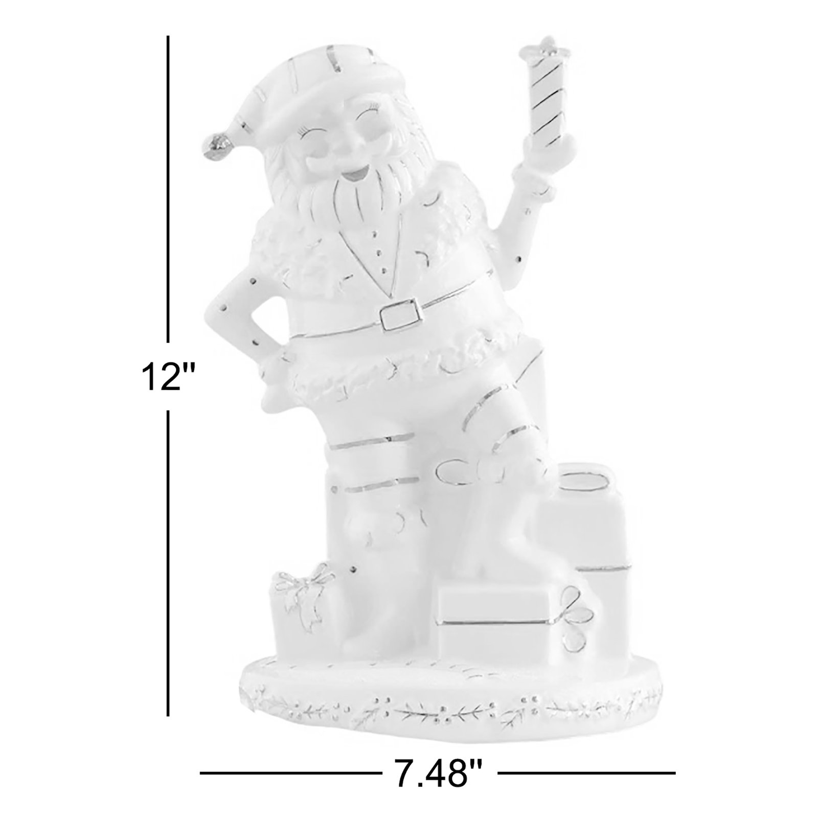Ceramic Papa Noel Figurine
