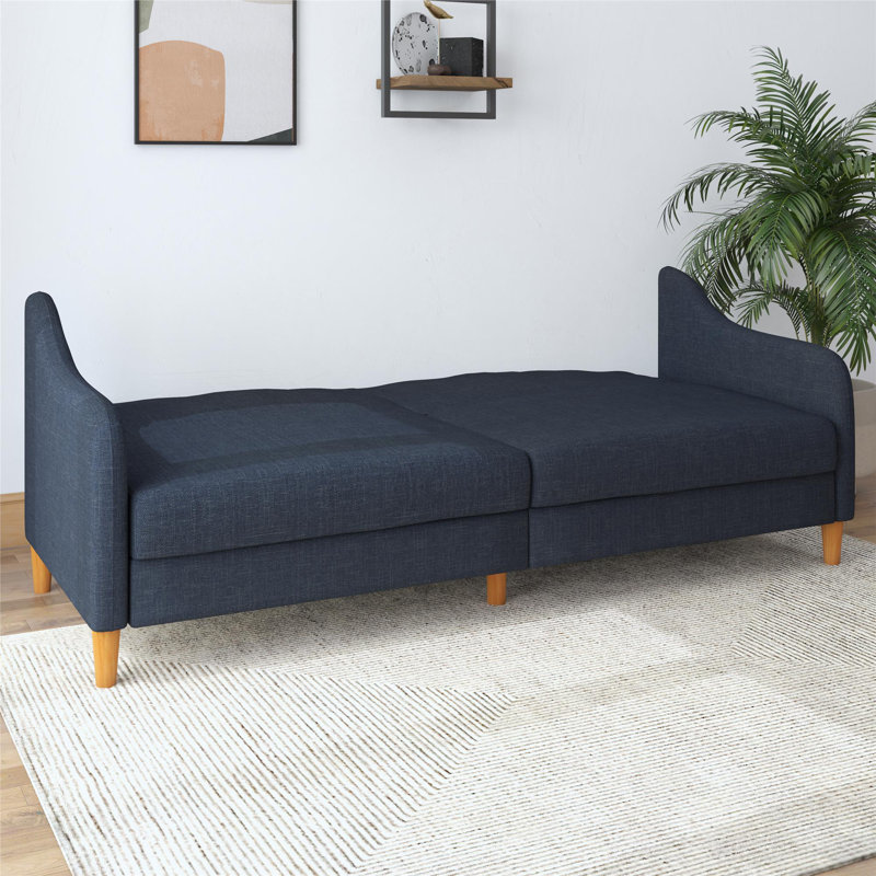 Aria 77" Round Arm Convertible Sofa