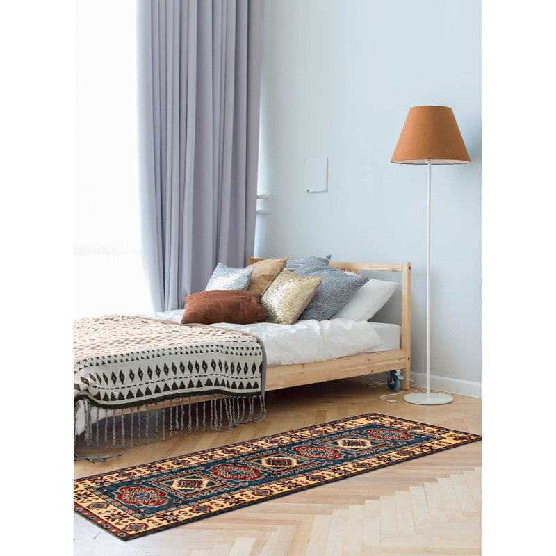 Tapis de couloir bleu nouvel âge 2 pi x 5 pi 11 po Zazie