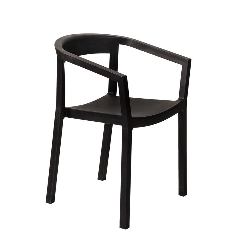 Fauteuil de patio Peach, Noir