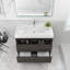 Base de meuble-lavabo mural 36 po Moreno avec plateau en acrylique renforcé Moreno-564082937