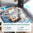 52" Indoor 3 Solid Wood Blade DC Motor Low Profile Ceiling Fan No Light, Remote Control, Black-2076703129