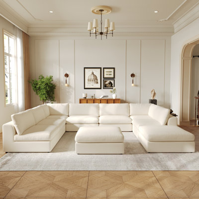Upholstered Sectional Symmetrical