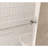 Frameless shower door 44-48 "W x 76" H, 1/4 "(6 mm) Clear Tempered Glass, Explosion Proof Film, Stainless Steel Handle,Brushed Nickel