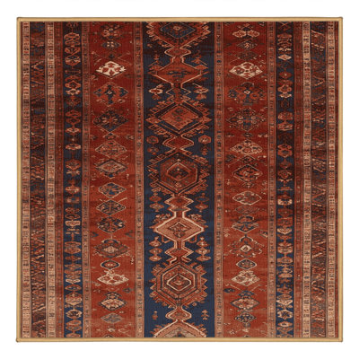 Tapis brun lavable à la machine
