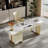Keisler Luxurious Stone Office Executive Desk with Storage for Computer-1647762732