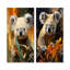 Koala Bush Retreat I - ensemble de 2 impressions sur toile Koala-404559290-404559293