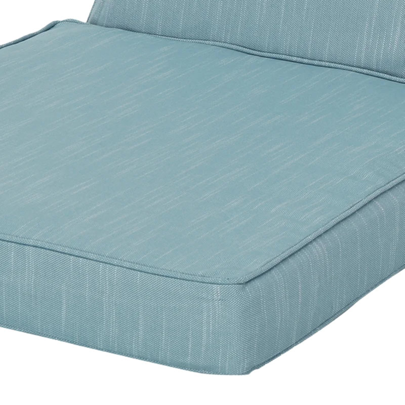 Outdoor Chair Cushion Set (2 Seat + 2 Back), 22"x22" Water-repellent Foam Cushions For Patio Garden Club Chairs, Teal