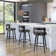 Corda Swivel Upholstered Counter & Bar Stool