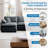 Kaoruko Oversize 3-seater Sofa With One Footrest, L-shaped Sectional Sofa With Ottoman For Living Rooms-103232946