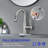 Single Handle High Arc Bathroom Sink Faucet with Pull Out Sprayer and Pop Up Drain-108831374