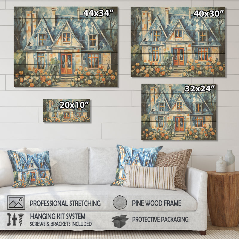 Cottage Cottage Gateway I - Paysage sur bois, H 10 po x l 20 po