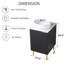 Ensemble de meuble-lavabo simple moderne 18 po noir