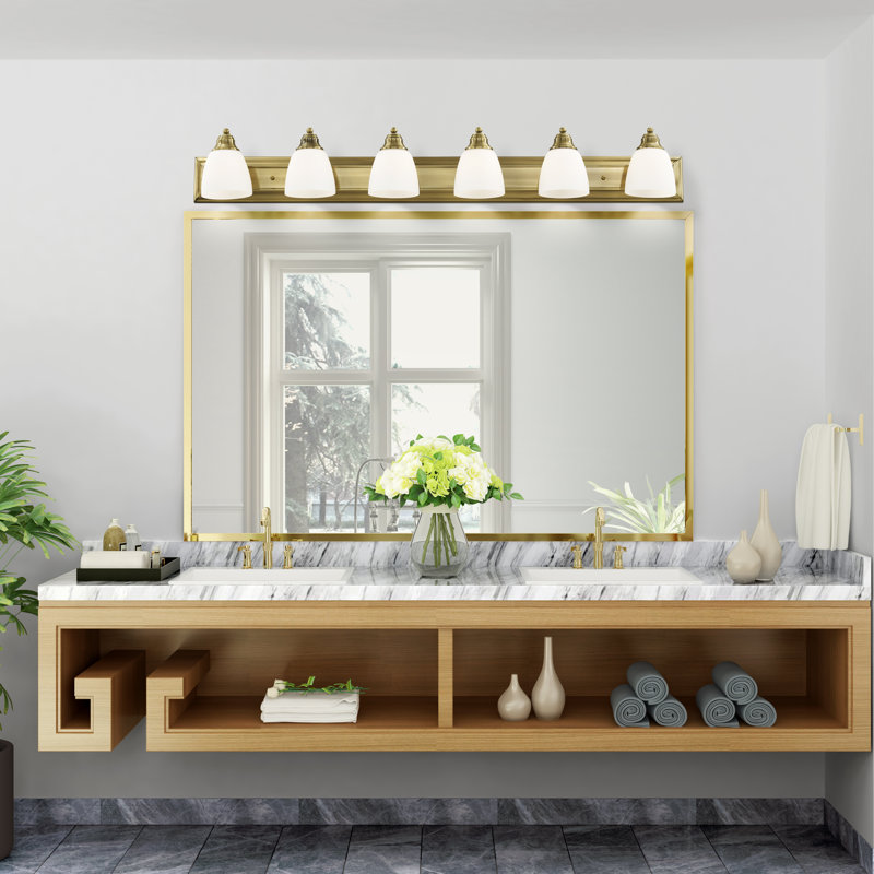 Macquarie 6 - Light Dimmable Vanity Light, Antique Brass
