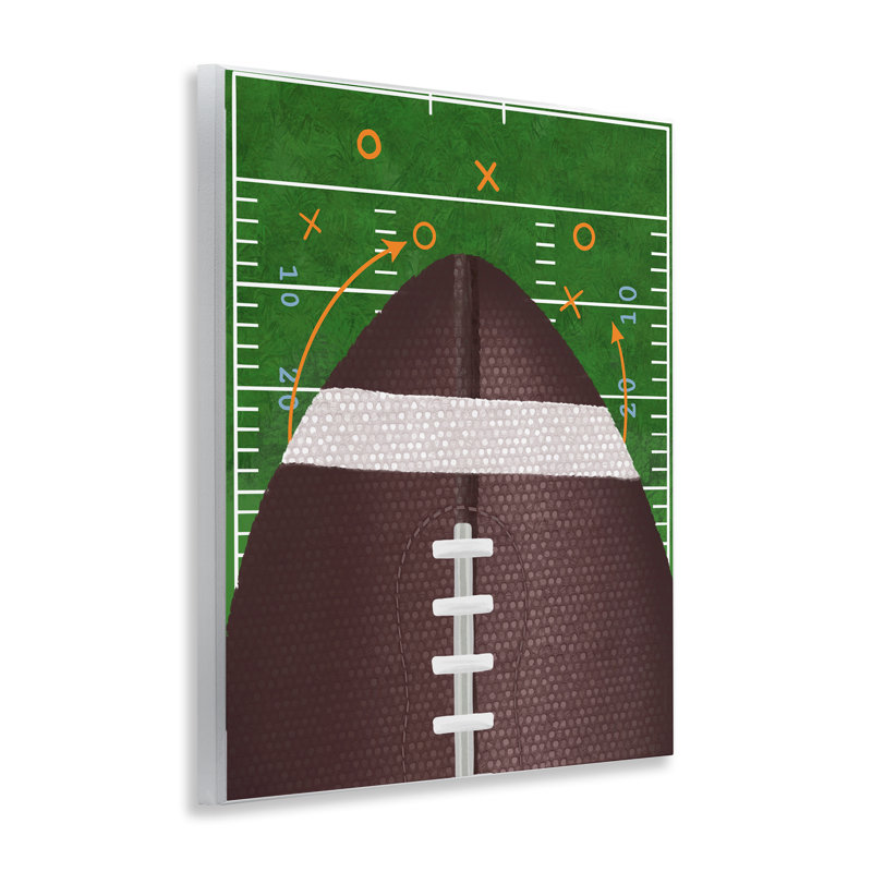 Plaque murale Football Field Tactics, design par Jennifer Stith