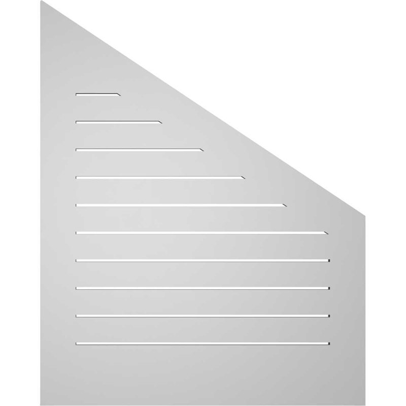 Half Peaked Left Surface Mount Signature Urethane Functional Gable Vent 8/12 Pitch Primed Tan, 40" H x 32" W x 1" D