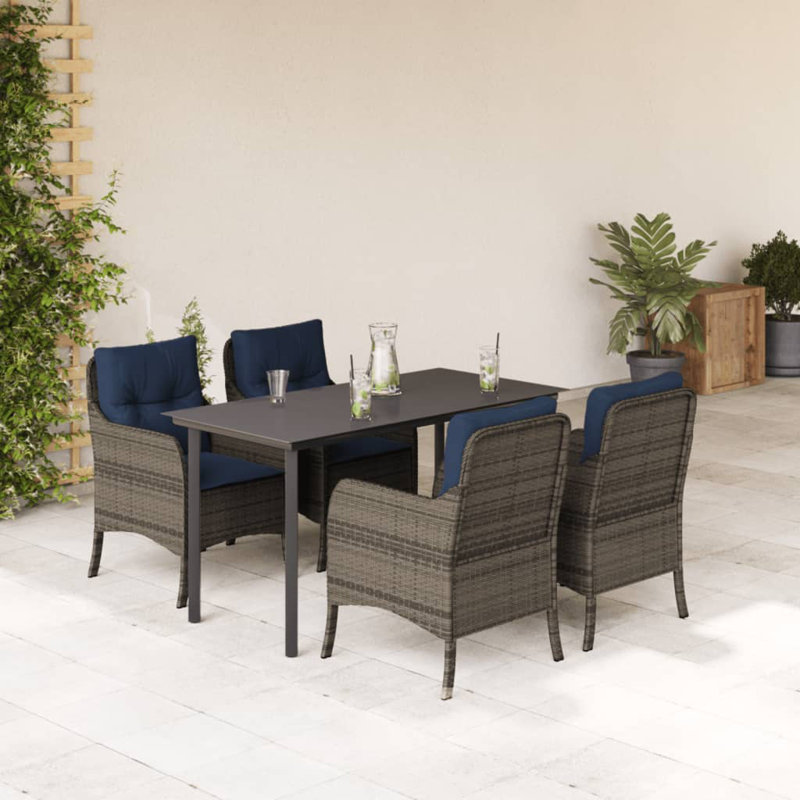 Table rectangulaire 5 pièces Vidaxl