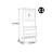 American style light luxury living room bookcase