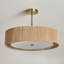 Lustre suspendu tambour en corde naturelle à 3 lumières Kamila-793147778