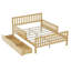 Lit plateforme simple en bois-161660610
