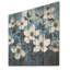 Blanc et noir cornouiller Bloompetal Whispers - art mural en bois de cornouiller sur bois de pin naturel-252825454