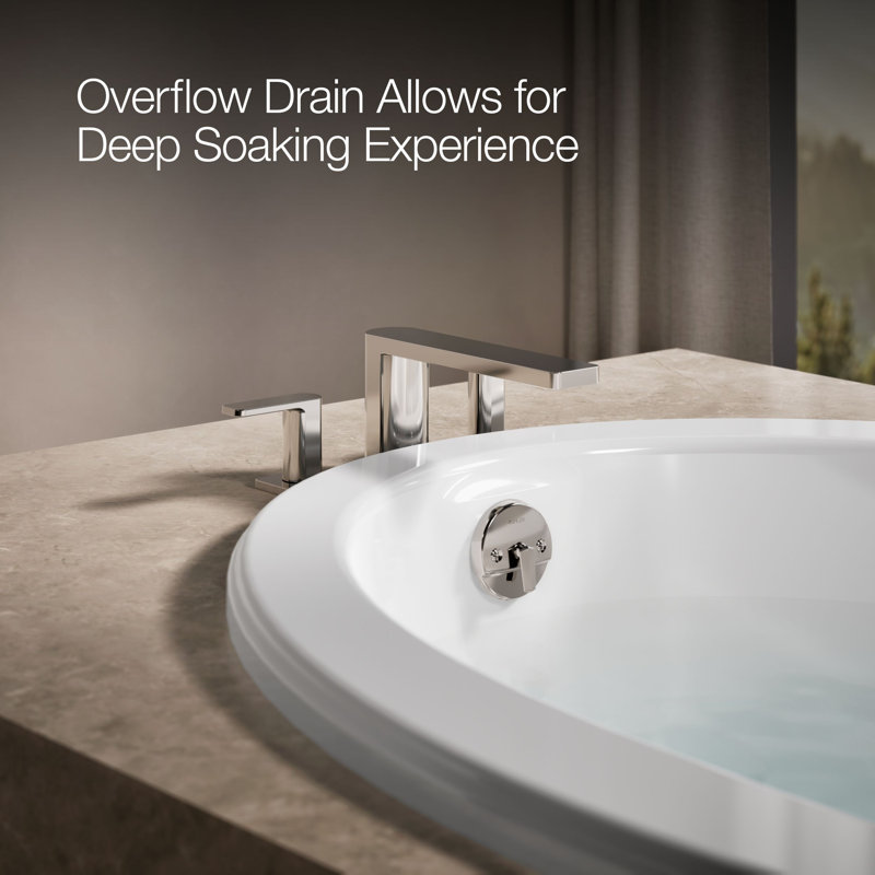 Sunward 60" x 42" Soaking Bathtub, White