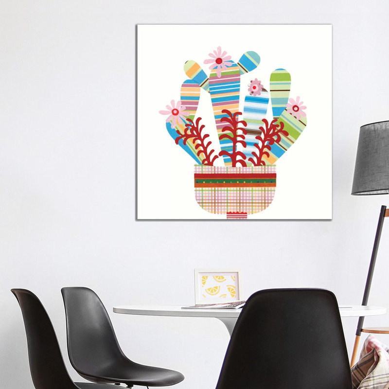 Cheerful Succulent VI 1 Piece Wrapped Canvas Wall Art, 93.98cm H x 93.98cm W