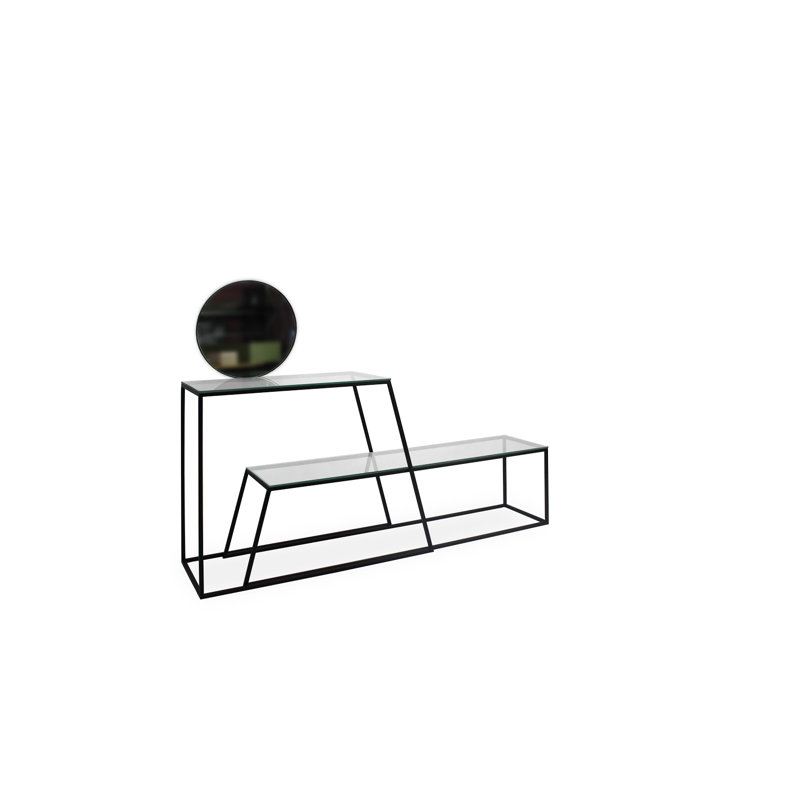Damariya 150cm Glass Top Console Table