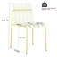 Chaises à blocs de couleur 4 pièces Modern Modern Striped