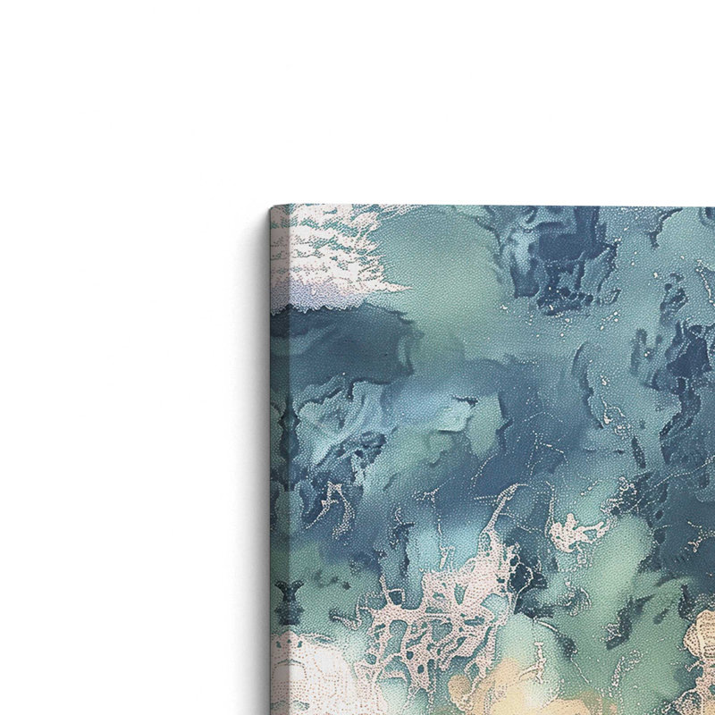 " Aerial Shoreline " Print, Wrapped Canvas, 16" H x 16" W x 1.25" D