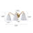 Elegant 3-Light Tapered Glass Vanity Light