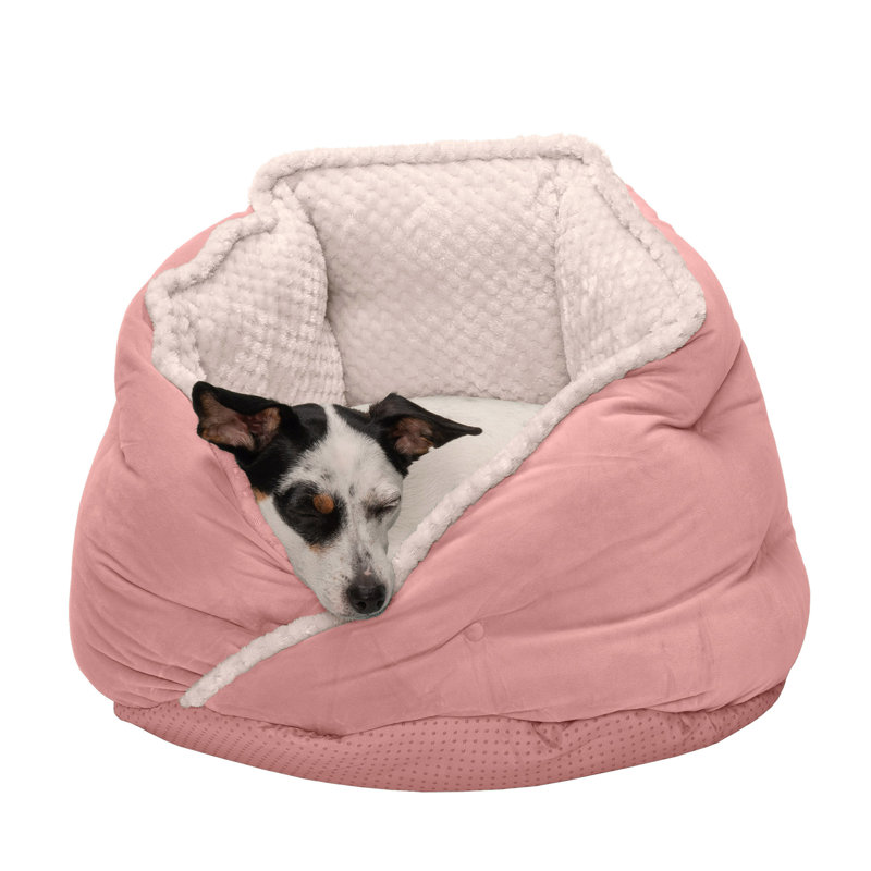 Polyester Pet Bed, Small (18" W x 18" D x 14" H), Silver Gray