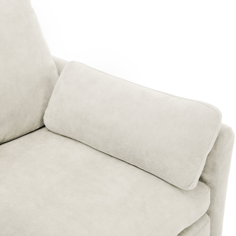 Canapés confortables en chenille, ensemble de coussins doubles modernes pour le salon