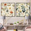 Gemmill - Ensemble de 2 collages floraux carrés-101857598-101857599