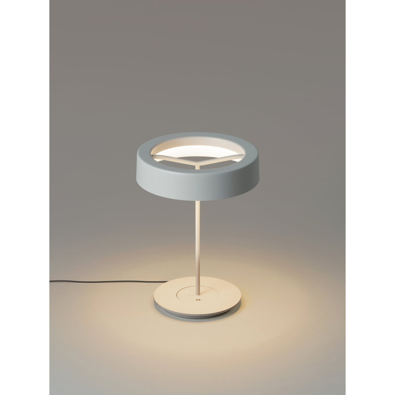 Metal Desk Lamp, White, White