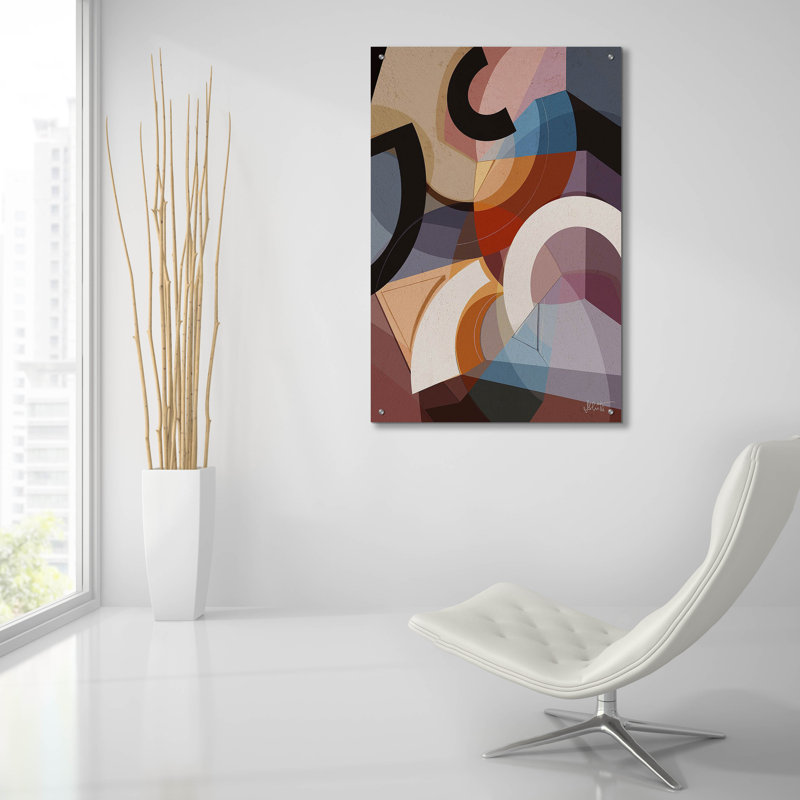  «Série 3» par Ishita Banerjee, art mural en verre acrylique, 24 po x 36 po, H 36 po x l 24 po