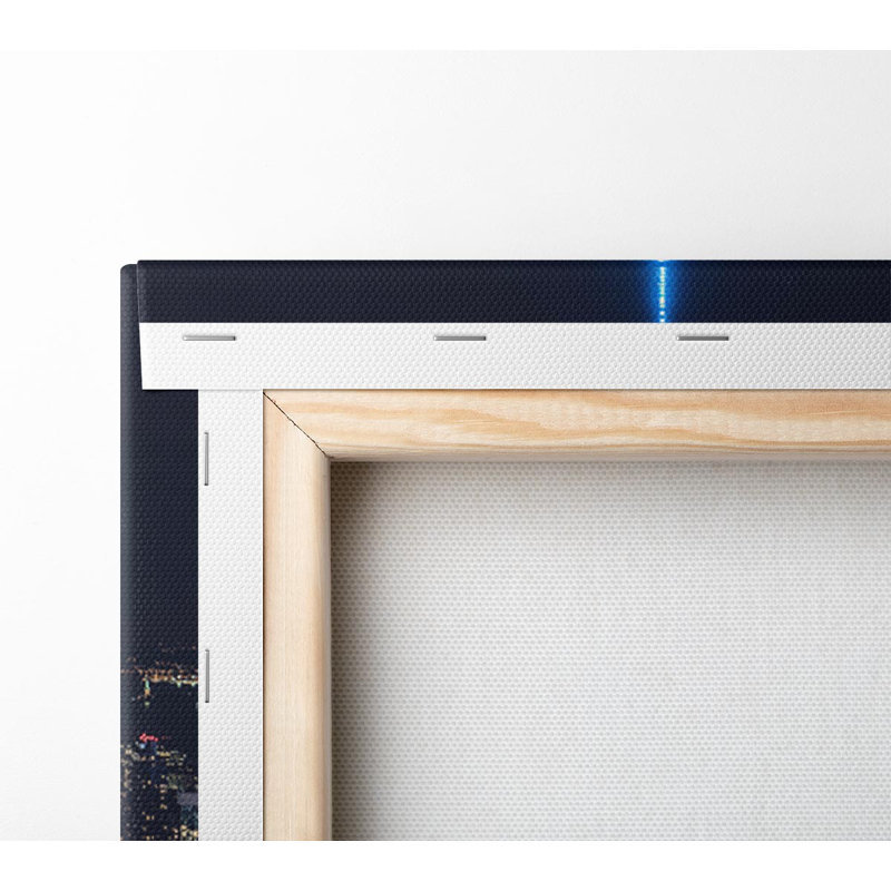 Lighting Up The Building - Wrapped Canvas Print, 66cm H x 106.6cm W