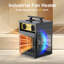 DAHTEC Portable Industrial Blower Heater - Professional Series 2000W-2800W - For Construction Sites, Garages, and Workshops-131213187-131213188