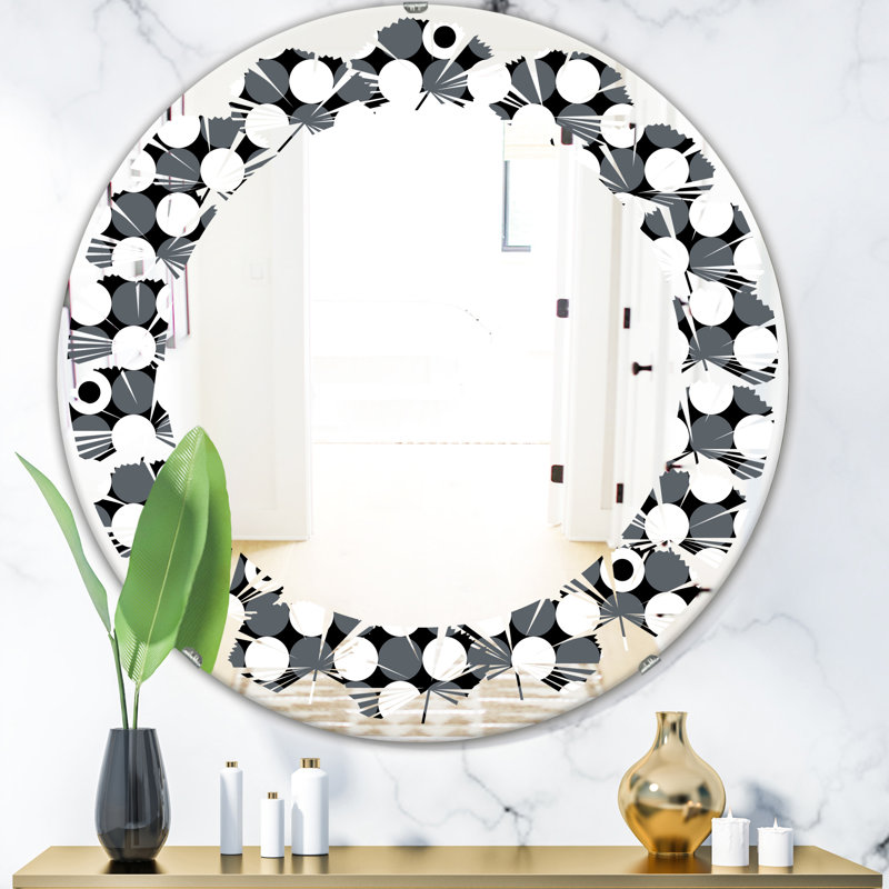 Miroir mural Leaves, H 24 po x l 24 po