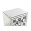 Table d'appoint en miroir et faux diamants