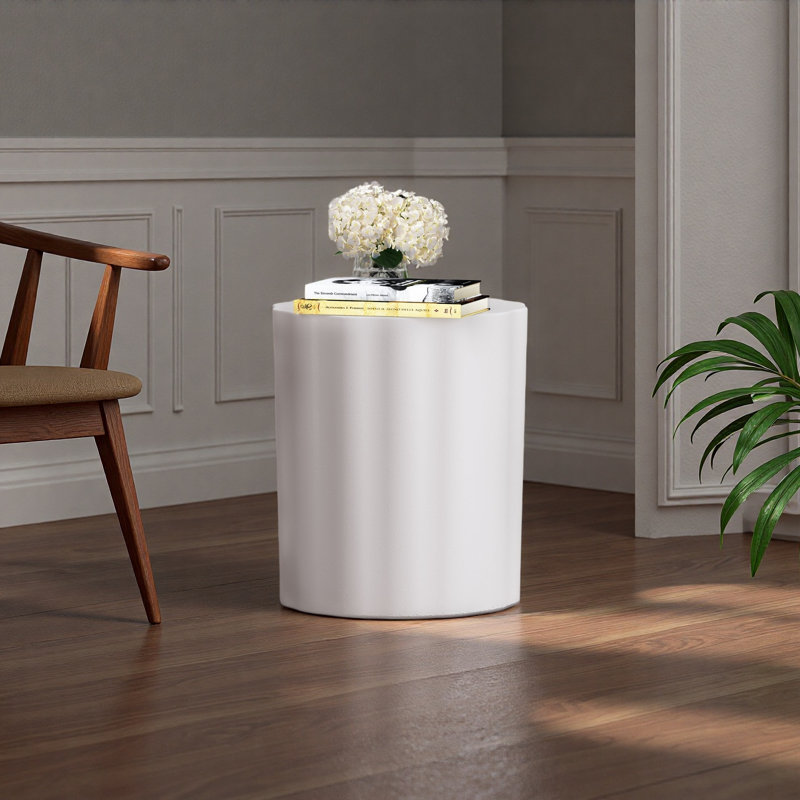 Outdoor Lightweight Concrete Side Table