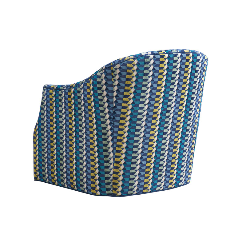 Ariana Upholstered Swivel Barrel Chair