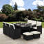 Allexia 10 - Person Wicker Patio Dining Set with Rectangular Table , Cushions Included-124197716-127376261