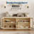 70.8" Large Buffet Sideboard with Storage, 32" Modern Tall Coffee Bar Cabinet with 4 Glass Doors, Kitchen Sideboard Buffet Table for Dining Room, Living Room-117823732