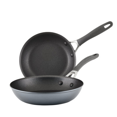 Circulon ScratchDefense with ScratchDefense Nonstick Induction Frying Pans / Skillet Set, 8.5 Inch and 10 Inch Graphite