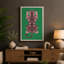 Geometric Tiger Art Deco - Wrapped Canvas-2004041306-2004041280